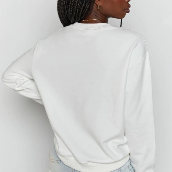 Beginning Boutique White Cat Print Sweater - Picture 5 of 8